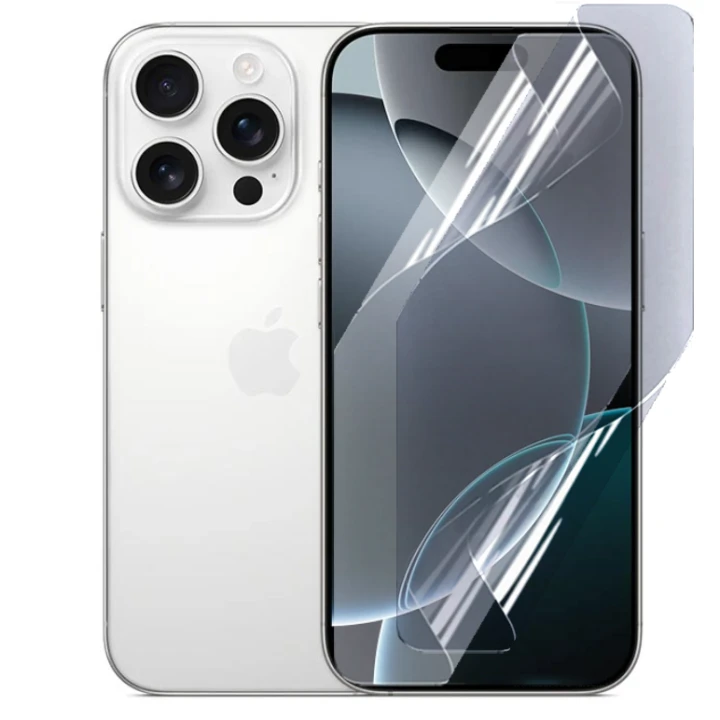 Протиударна гідрогелева плівка Hydrogel Film для iPhone 16 Pro, Transparent