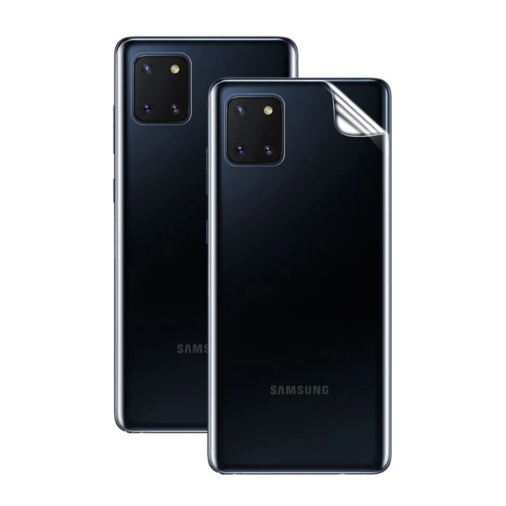 Противоударная гидрогелевая пленка Hydrogel Film для Samsung Galaxy Note 10 Lite на заднюю панель, Transparent