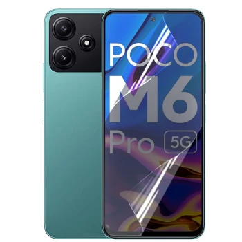 Протиударна гідрогелева плівка Hydrogel Film для Xiaomi Poco M6 Pro​ 5g, Transparent