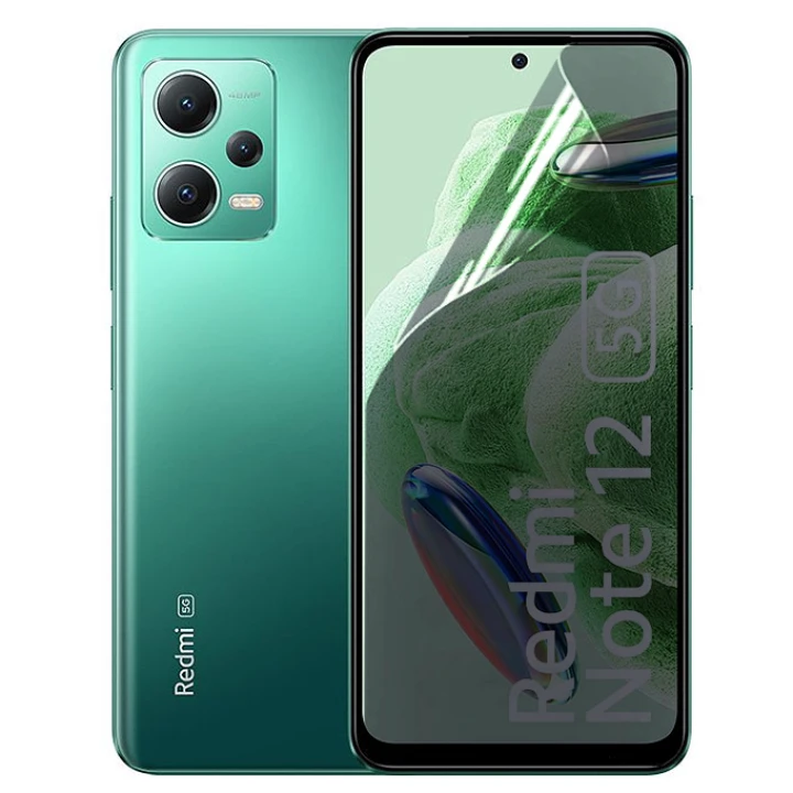 Противоударная гидрогелевая пленка Hydrogel Film для Xiaomi Redmi Note 12 5g, Transparent