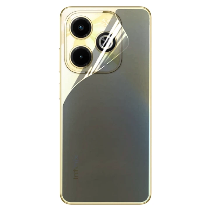Протиударна гідрогелева плівка Hydrogel Film для Infinix Hot 40i на задню панель, Transparent