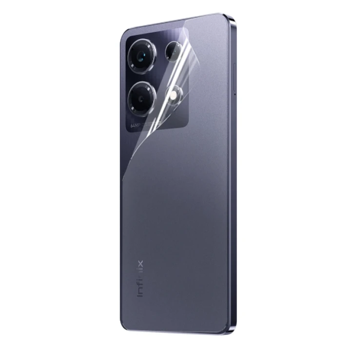 Противоударная гидрогелевая пленка Hydrogel Film для Infinix Note 30 на заднюю панель, Transparent