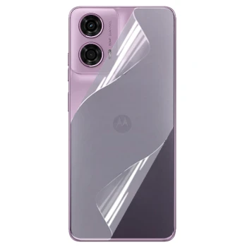 Противоударная гидрогелевая пленка Hydrogel Film для Motorola Moto G24 / G24 Power на заднюю панель, Transparent