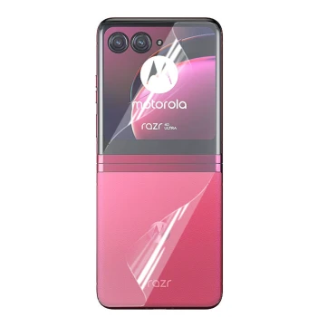 Противоударная гидрогелевая пленка Hydrogel Film для Motorola Razr 40 Ultra на заднюю панель, Transparent