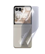 Противоударная гидрогелевая пленка Hydrogel Film для Motorola Razr 50 на заднюю панель, Transparent