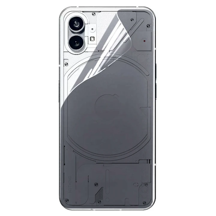 Противоударная гидрогелевая пленка Hydrogel Film для Nothing Phone (1) на заднюю панель, Transparent