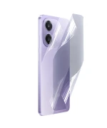 Противоударная гидрогелевая пленка Hydrogel Film для Oppo A3 5G на заднюю панель, Transparent