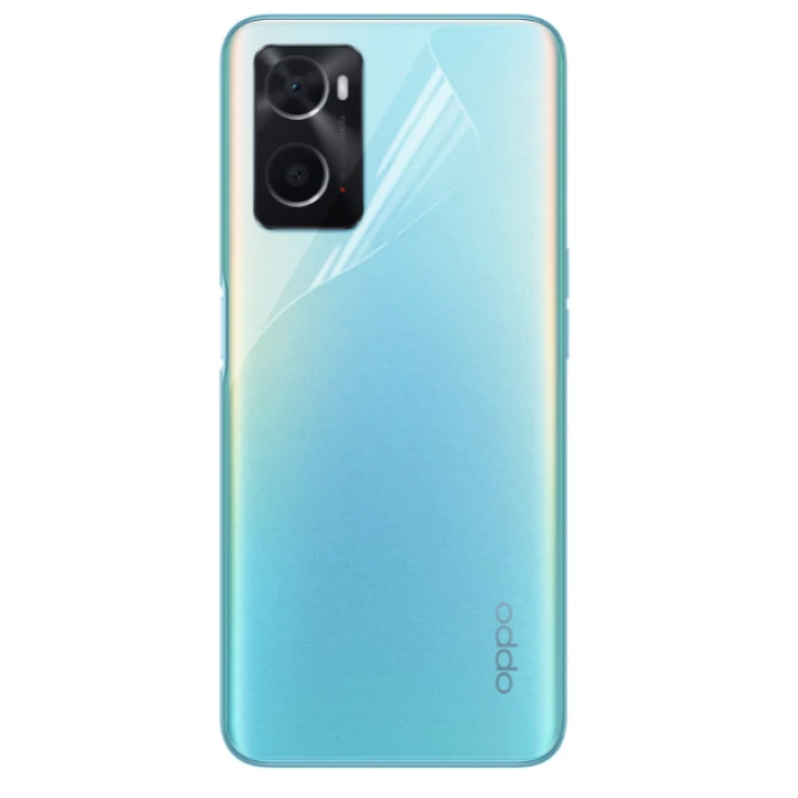 Противоударная гидрогелевая пленка Hydrogel Film для Oppo A76 на заднюю панель, Transparent