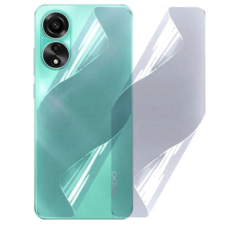 Протиударна гідрогелева плівка Hydrogel Film для Oppo A78 4G на задню панель, Transparent