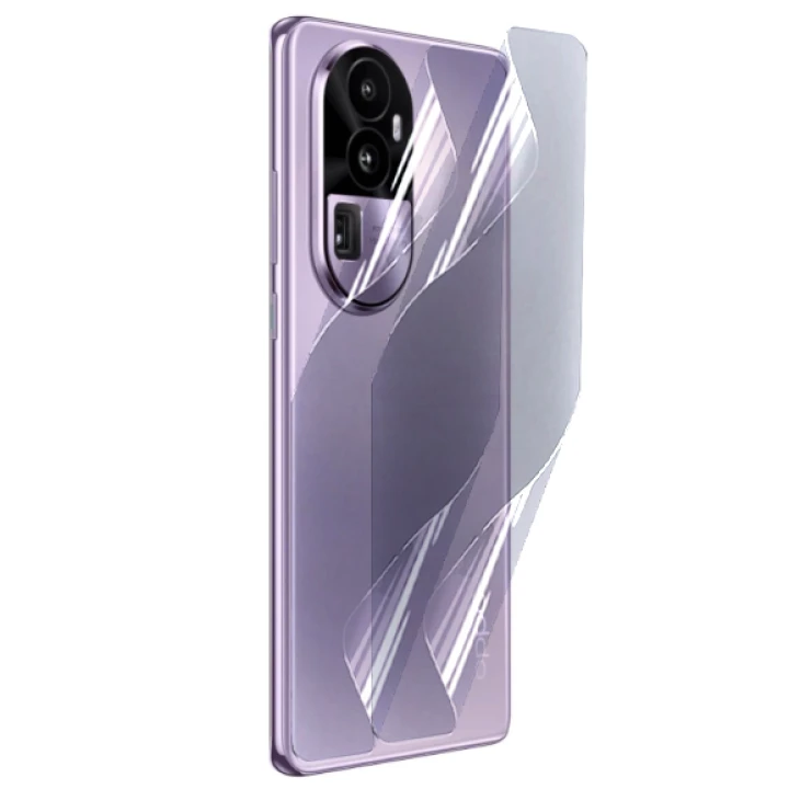 Противоударная гидрогелевая пленка Hydrogel Film для Oppo Reno10 Pro+ на заднюю панель, Transparent