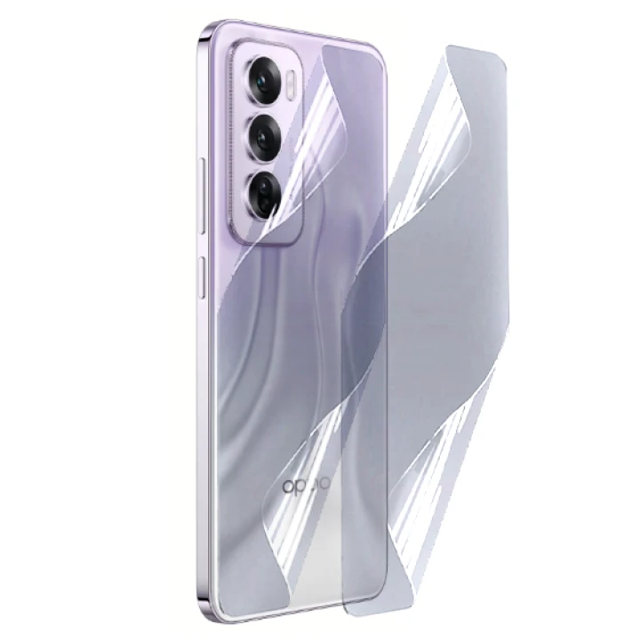 Протиударна гідрогелева плівка Hydrogel Film для Oppo Reno12 Pro 5G на задню панель, Transparent