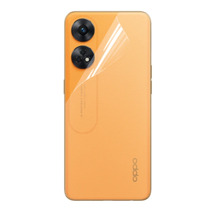 Противоударная гидрогелевая пленка Hydrogel Film для Oppo Reno8 T на заднюю панель, Transparent