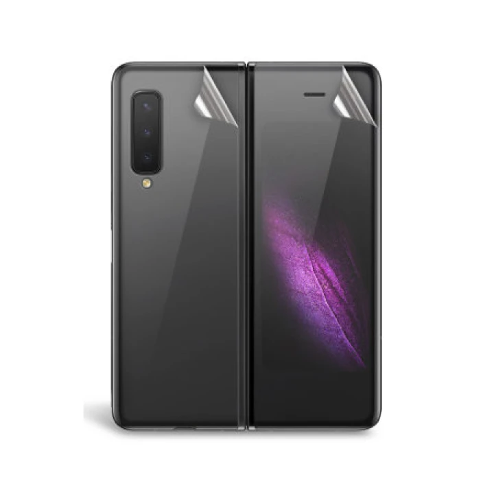 Противоударная гидрогелевая пленка Hydrogel Film для Samsung Galaxy Fold 5G / Samsung Galaxy W20 на заднюю панель, Transparent