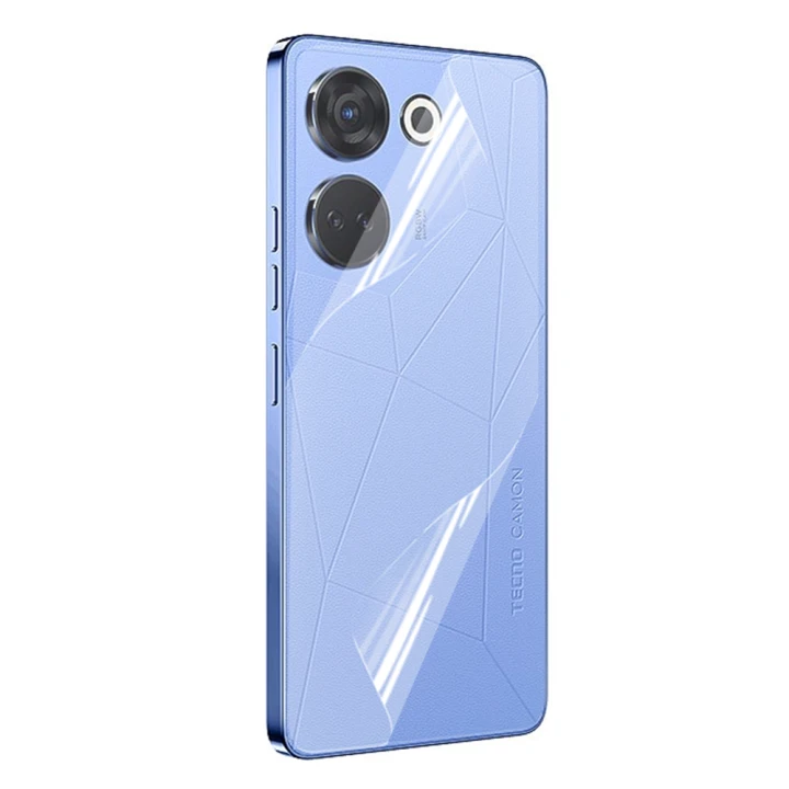 Протиударна гідрогелева плівка Hydrogel Film для Tecno Camon 20 Pro на задню панель, Transparent