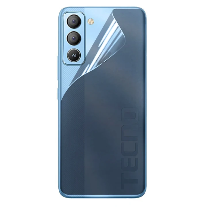 Противоударная гидрогелевая пленка Hydrogel Film для Tecno Pop 5 LTE на заднюю панель, Transparent