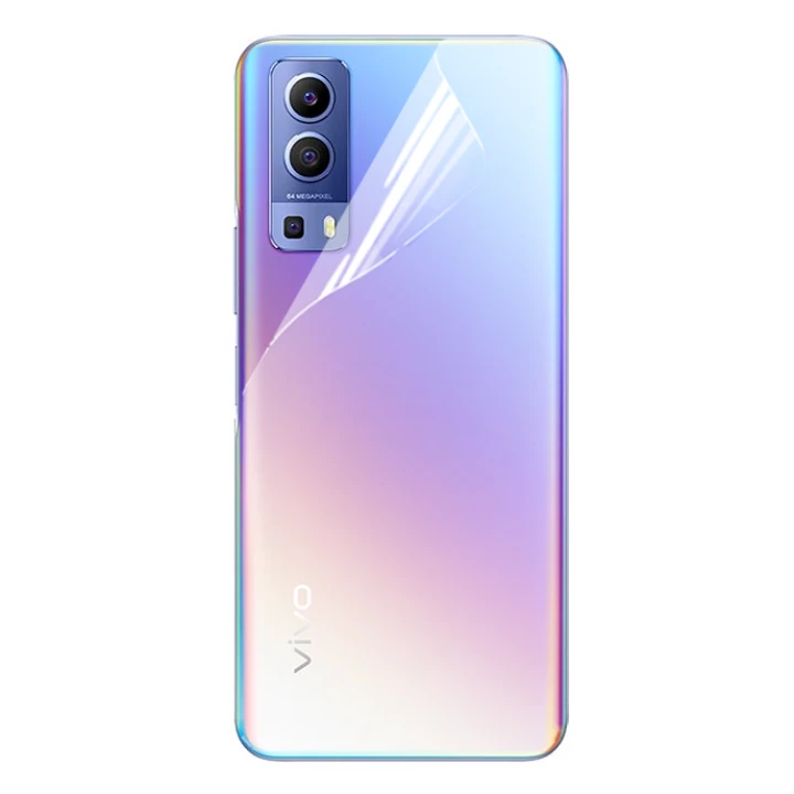 Противоударная гидрогелевая пленка Hydrogel Film для Vivo Y72 5G на заднюю панель, Transparent