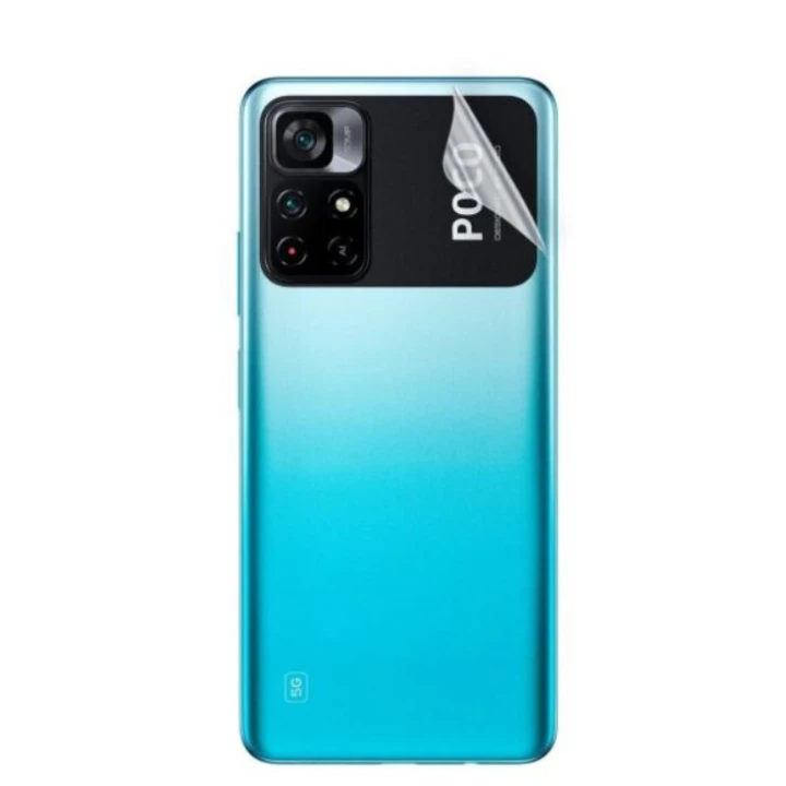 Протиударна гідрогелева плівка Hydrogel Film для Xiaomi Poco M4 Pro на задню панель, Transparent