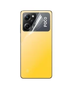 Противоударная гидрогелевая пленка Hydrogel Film для Xiaomi Poco X5 Pro на заднюю панель, Transparent