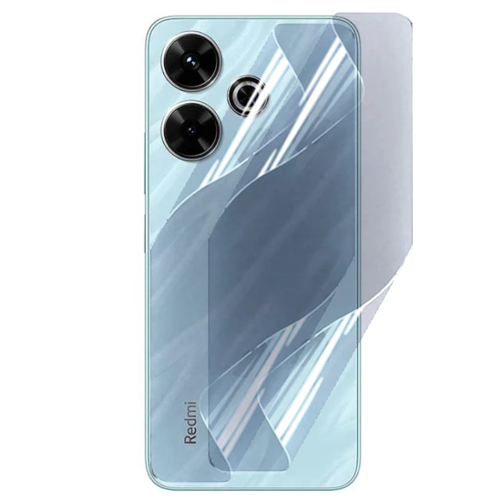 Противоударная гидрогелевая пленка Hydrogel Film для Xiaomi Redmi 13 4g / 5g на заднюю панель, Transparent