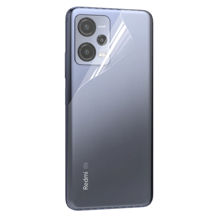 Противоударная гидрогелевая пленка Hydrogel Film для Xiaomi Redmi Note 12 5g на заднюю панель, Transparent