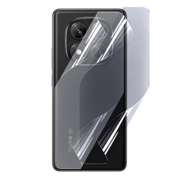 Противоударная гидрогелевая пленка Hydrogel Film для Xiaomi Redmi Note 14 Pro 5g на заднюю панель, Transparent