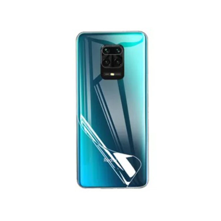 Противоударная гидрогелевая пленка Hydrogel Film для Xiaomi Redmi Note 9 на заднюю панель, Transparent