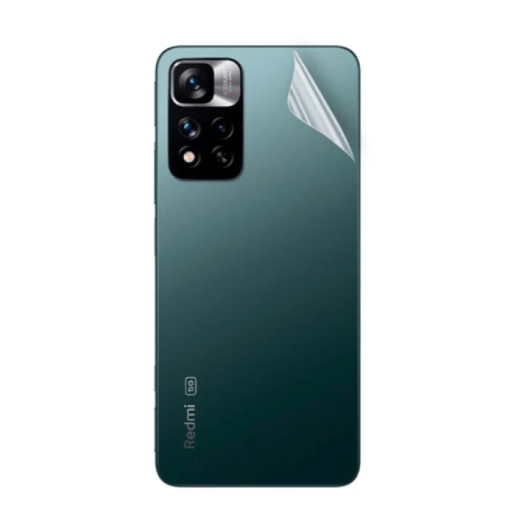 Противоударная гидрогелевая пленка Hydrogel Film для Xiaomi Redmi Note 11 Pro Plus на заднюю панель, Transparent