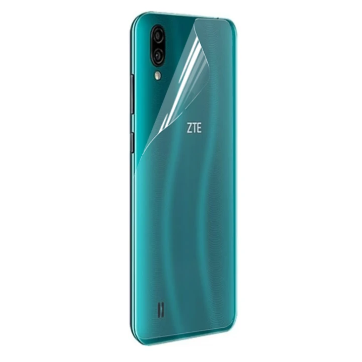 Противоударная гидрогелевая пленка Hydrogel Film для ZTE Blade A51 Lite на заднюю панель, Transparent