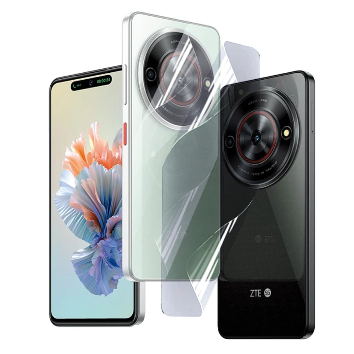 Протиударна гідрогелева плівка Hydrogel Film для ZTE Blade A75​​​ на задню панель, Transparent