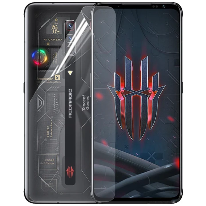 Протиударна гідрогелева плівка Hydrogel Film для ZTE Nubia Red Magic 6S Pro на задню панель, Transparent
