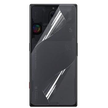 Противоударная гидрогелевая пленка Hydrogel Film для ZTE Red Magic 8s Pro на заднюю панель, Transparent