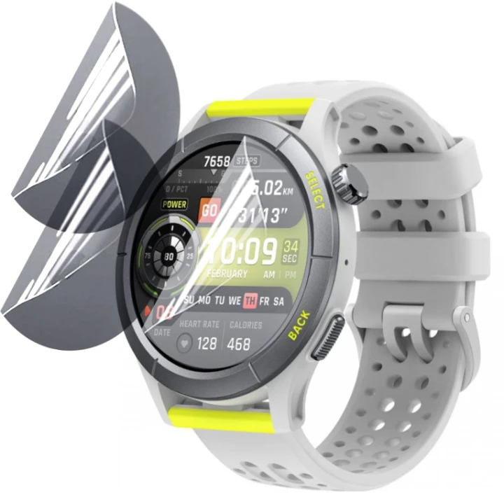 Протиударна гідрогелева плівка Hydrogel Film для Amazfit Cheetah Round​​ (6 шт), Transparent