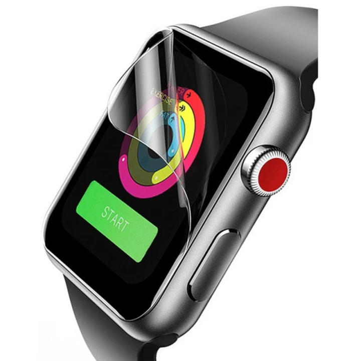 Противоударная гидрогелевая пленка Hydrogel Film для Apple Watch Series 6 44mm 3 шт, Transparent