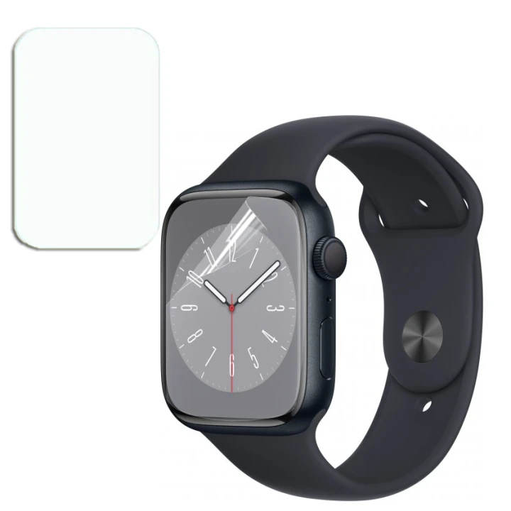 Протиударна гідрогелева плівка Hydrogel Film для Apple Watch Series 8 45 mm 3 шт, Transparent