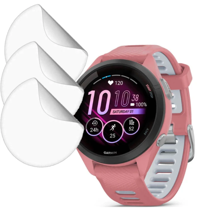 Протиударна гідрогелева плівка Hydrogel Film для Garmin Forerunner 265S (3 шт), Transparent