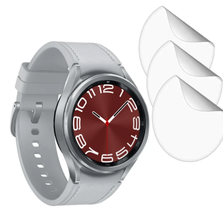 Протиударна гідрогелева плівка Hydrogel Film для Samsung Galaxy Watch 6 Classic 43 mm 6шт, Transparent