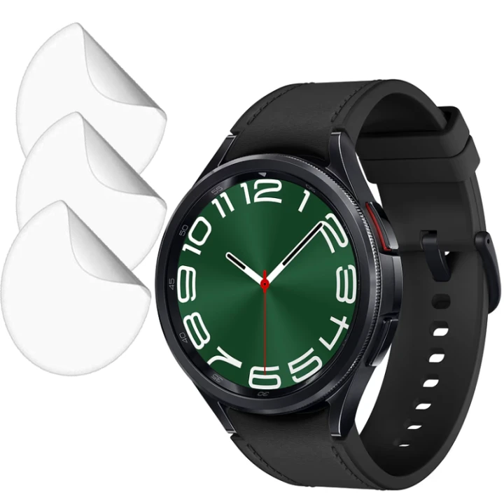Протиударна гідрогелева плівка Hydrogel Film для Samsung Galaxy Watch 6 Classic 3шт, Transparent