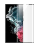 Защитная пленка Full Screen Nillkin 9H для Samsung Galaxy S23 Ultra 2шт с рамкой для поклейки, Black