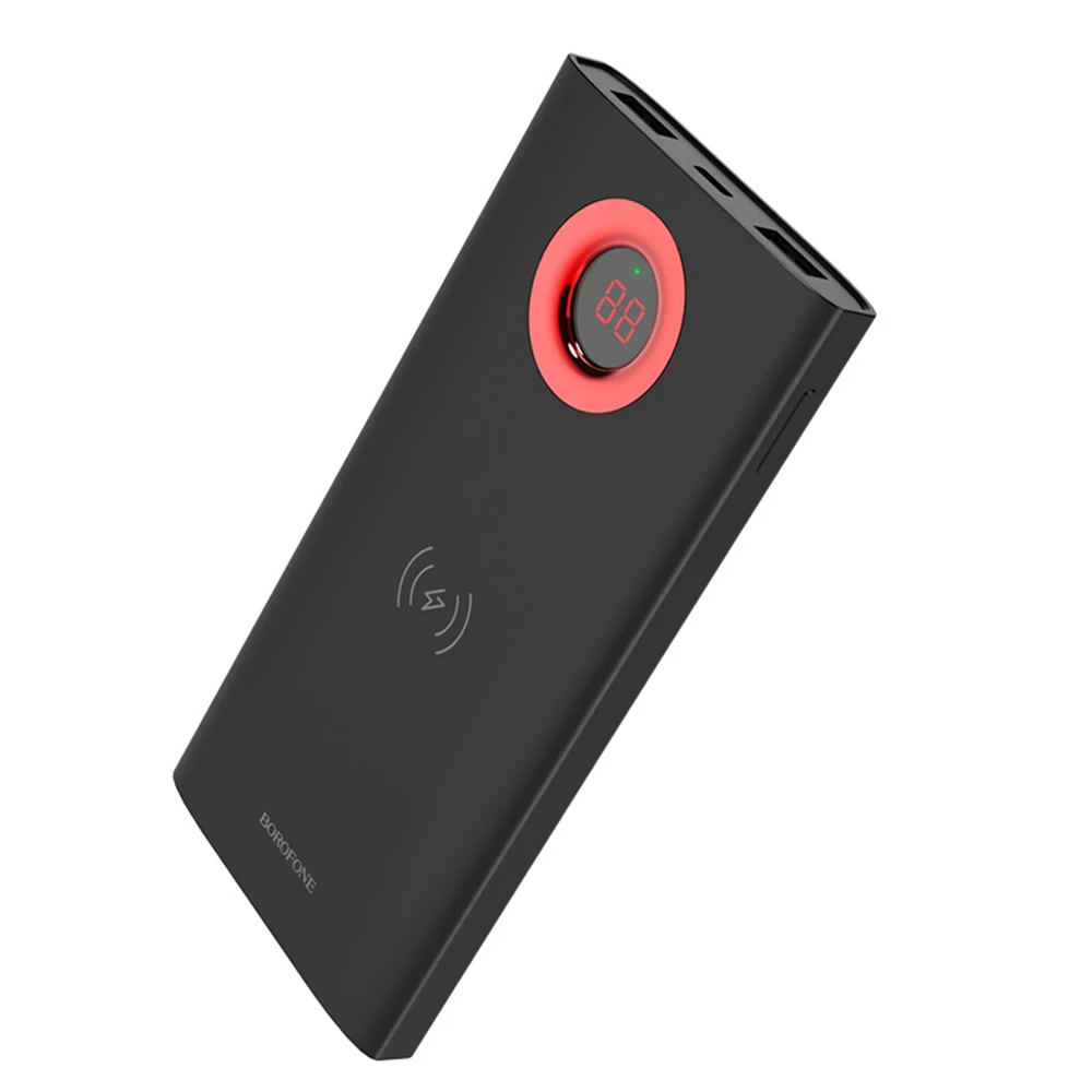Портативная батарея Power Bank Borofone BT16 с функцией беспроводной зарядки 10000mAh Black
