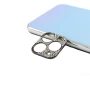 Рамка на камеру захисна Epik Sparkles зі стразами для Apple iPhone 11 Pro / iPhone 11 Pro Max сталевий
