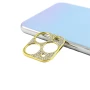 Рамка на камеру захисна Epik Sparkles зі стразами для Apple iPhone 11 Pro / iPhone 11 Pro Max сталевий