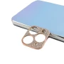 Рамка на камеру захисна Epik Sparkles зі стразами для Apple iPhone 11 Pro / iPhone 11 Pro Max сталевий