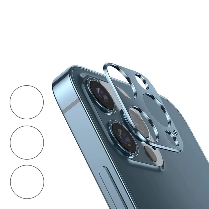 Защитная рамка со стеклом на заднюю камеру Epik Screen Saver для Apple iPhone 12 Pro Max