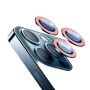 Люминисцентное гибкое стекло HD Camera Film на заднюю камеру для iPhone 14 Pro/14 Pro Max (светится в темноте) мятный