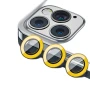 Люмінісцентне гнучке скло HD Camera Film на задню камеру для iPhone 13 Pro Max (світиться в темряві) оранжевий