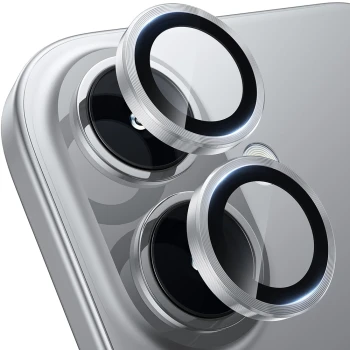 Защитное стекло с рамкой Eagle Eye для iPhone 16 / 16 Plus на заднюю камеру