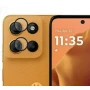 Защитное стекло с рамкой CD Pattern на заднюю камеру для Motorola Moto G15 / G15 Power разноцветный