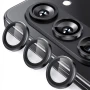 Захисне скло з рамкою CD Pattern на задню камеру Samsung Galaxy Fold6 блакитний