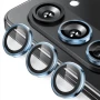 Захисне скло з рамкою CD Pattern на задню камеру Samsung Galaxy Fold6 блакитний