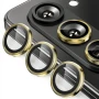 Захисне скло з рамкою CD Pattern на задню камеру Samsung Galaxy Fold6 блакитний